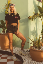 Load image into Gallery viewer, Love Letters Remix Edition Crop Top black