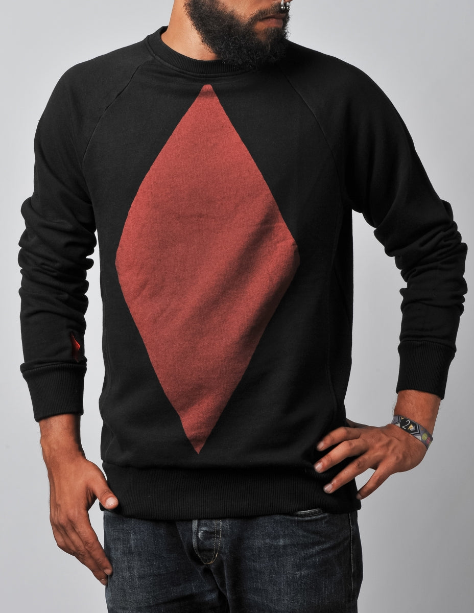 Diamond Sweater black/red